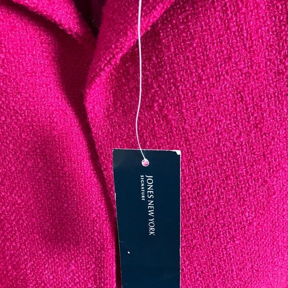 Jones New York Signature Boxy ladies Fuschia Jacket - Picture 2 of 6